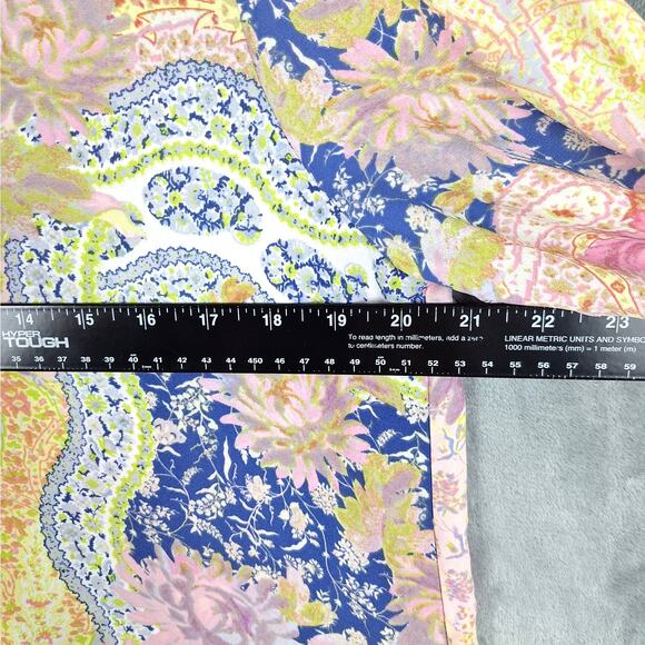 Rose & Olive Top Medium Paisley Button‎ Up Floral Patchwork Retro Career Office - Picture 5 of 8